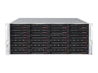 Supermicro SC846 BE1C-R1K23B - Montable sur rack - 4U - Extended ATX améliorée - SATA/SAS - hot-swap 1200 Watt - noir CSE-846BE1C-R1K23B