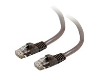 C2G Cat5e Booted Unshielded (UTP) Network Patch Cable - Cordon de raccordement - RJ-45 (M) pour RJ-45 (M) - 3 m - UTP - CAT 5e - moulé, sans crochet, bloqué - brun 83676