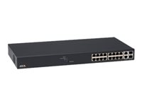 Axis T8516 - Commutateur - Géré - 16 x 10/100/1000 (PoE+) + 2 x 10/100/1000/SFP - de bureau, Montable sur rack - PoE+ (240 W) - pour AXIS A1610, D3110, M3067, M3068, P1455, W400; Camera Station S1216, S1232, S1296 5801-692